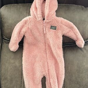 Eddie Bauer Pink Fleece Kids Footie